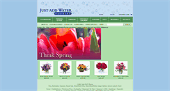 Desktop Screenshot of justaddwaterflorist.com