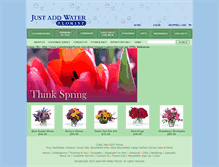 Tablet Screenshot of justaddwaterflorist.com